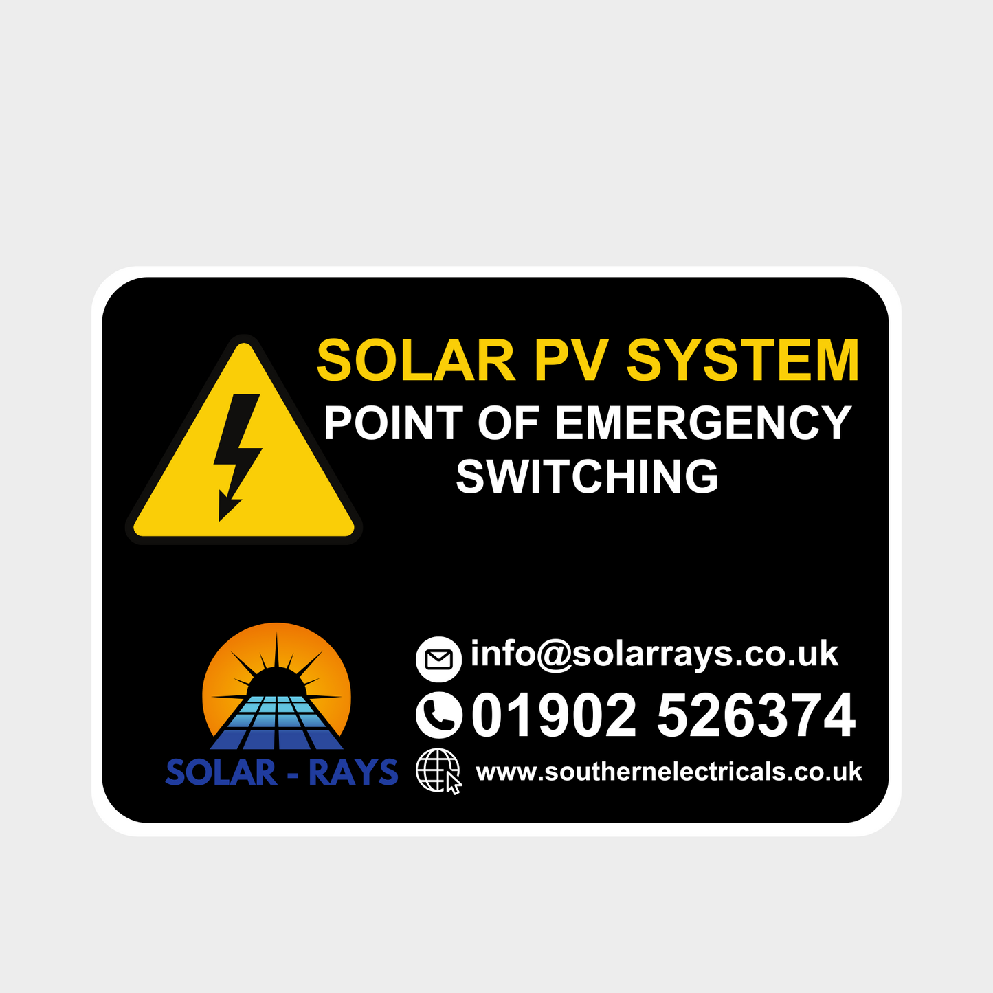 Solar Pv System Sticker