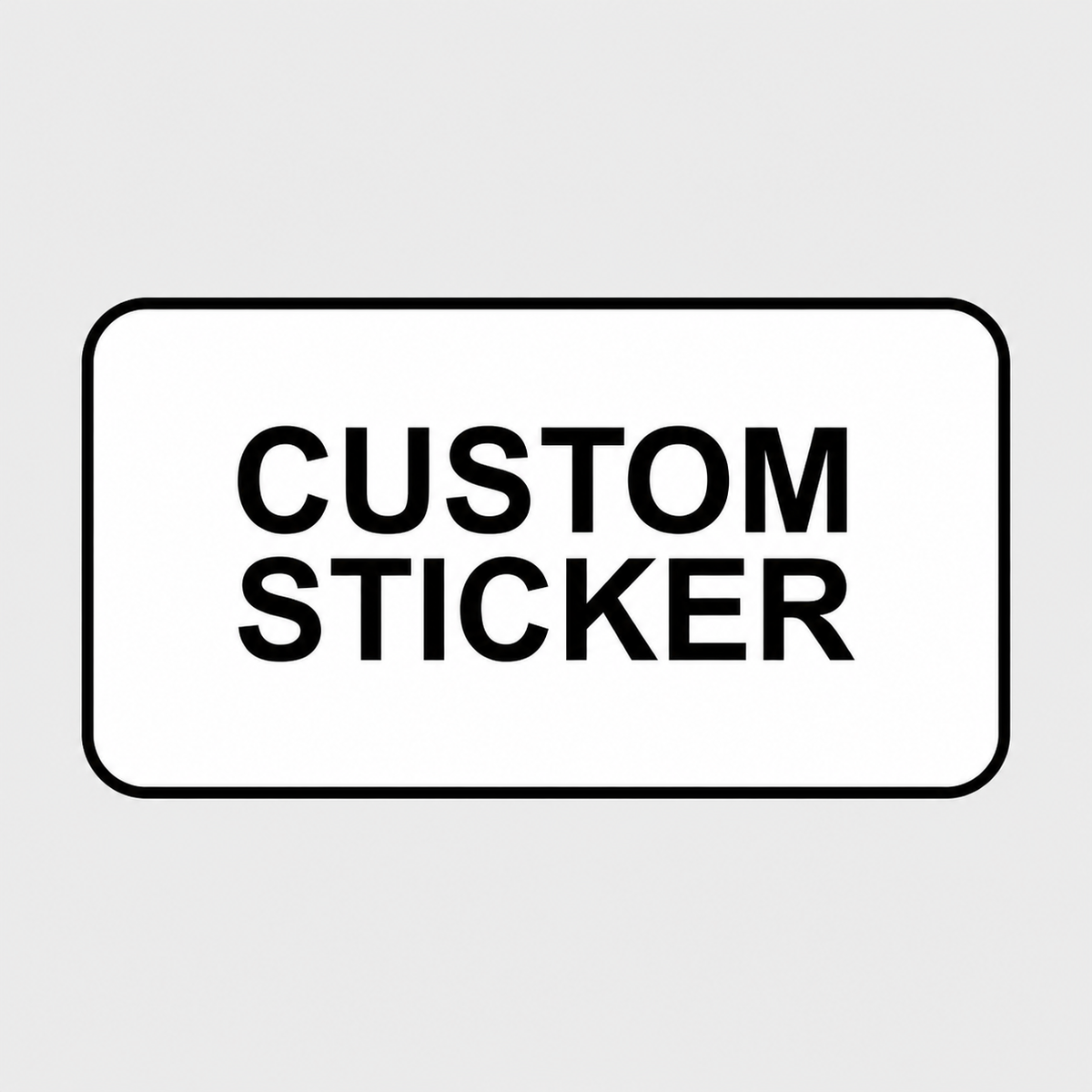 Rounded Rectangle Stickers