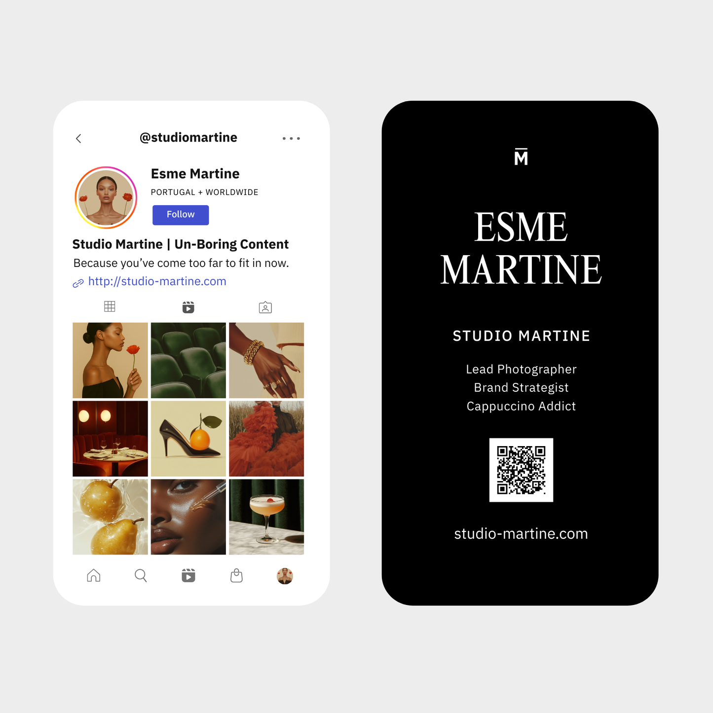 Instagram Business Cards