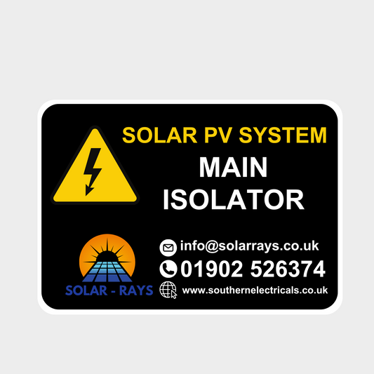 Main Isolator Sticker