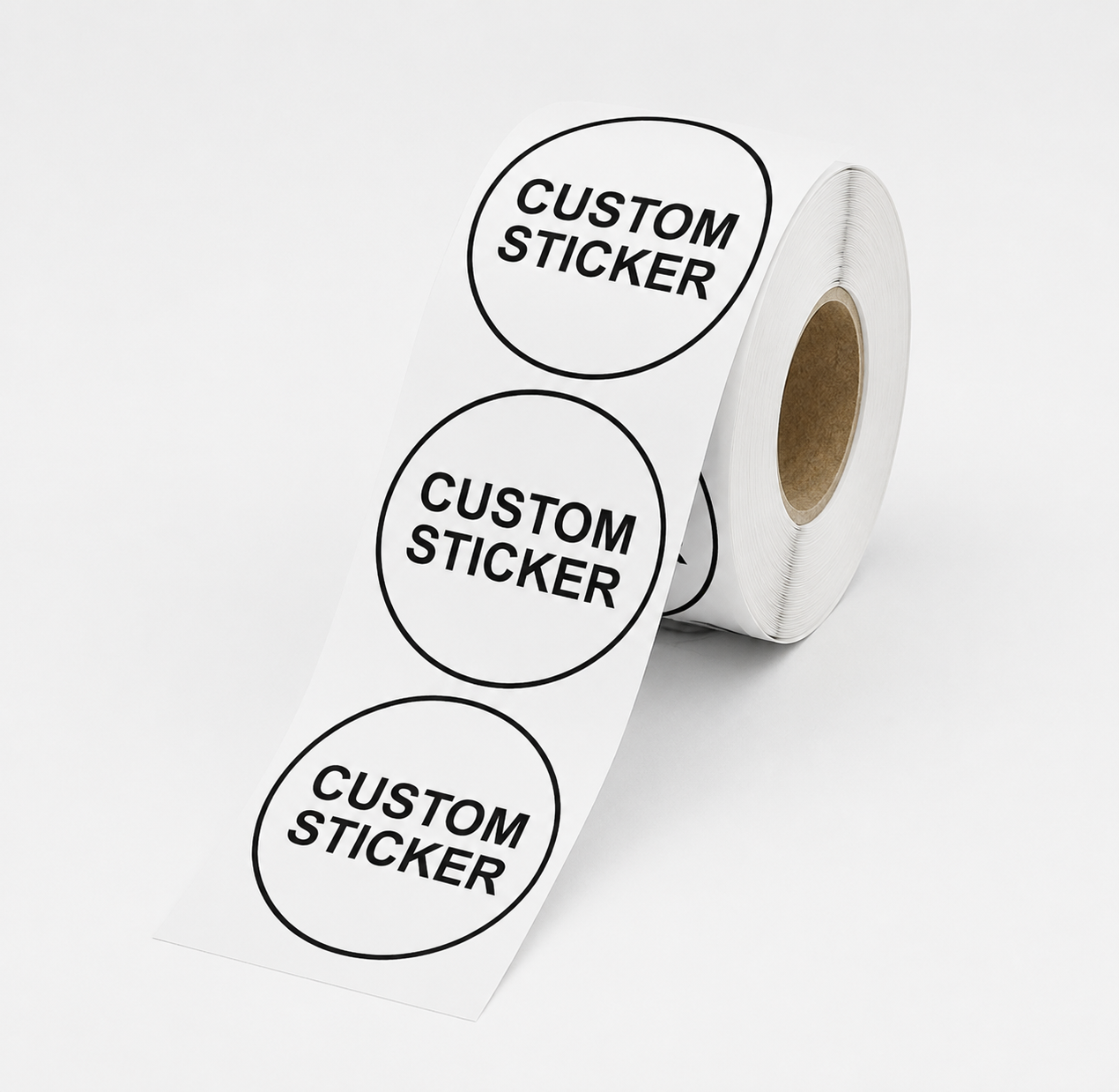 Circle stickers on a roll