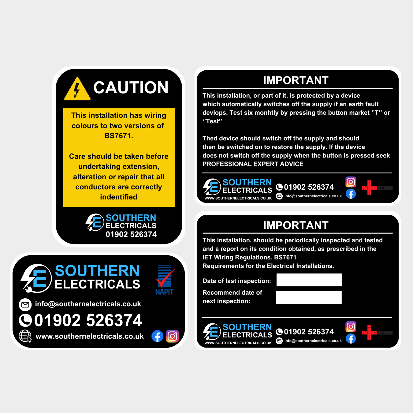 Electrical Bundle Sticker Pack